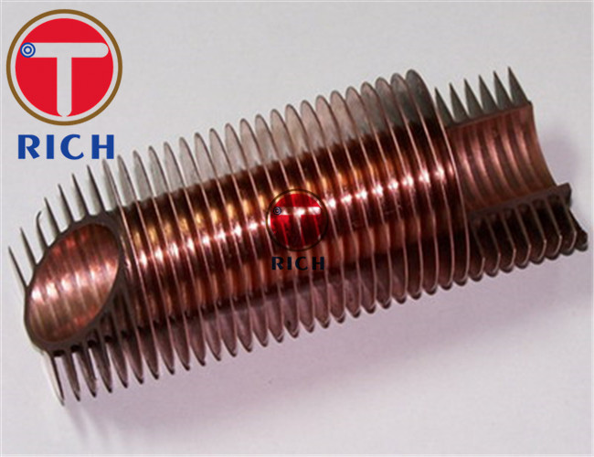 OD25mm Serrated Finned Copper Pipe for Air Cooler