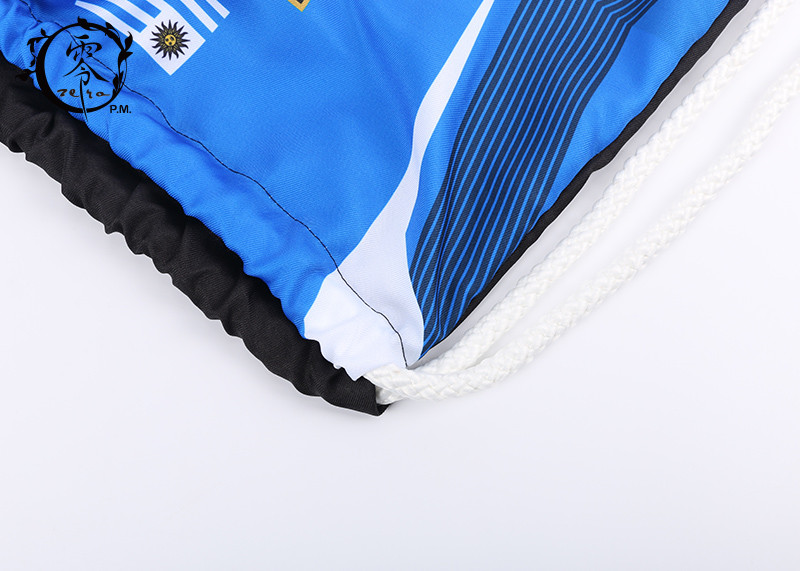 World Cup Uruguay Team Drawstring Shoulder Bag Shopping Outdoor Travel
