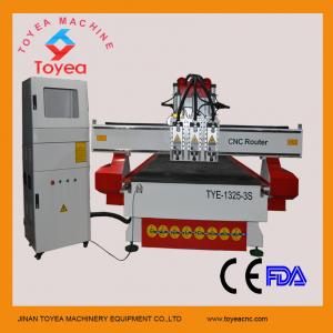 Buy cheap Simple ATC CNC Router for wood door engraving cutting with imported rail,helical driving,DSP control TYE-1325-3S product