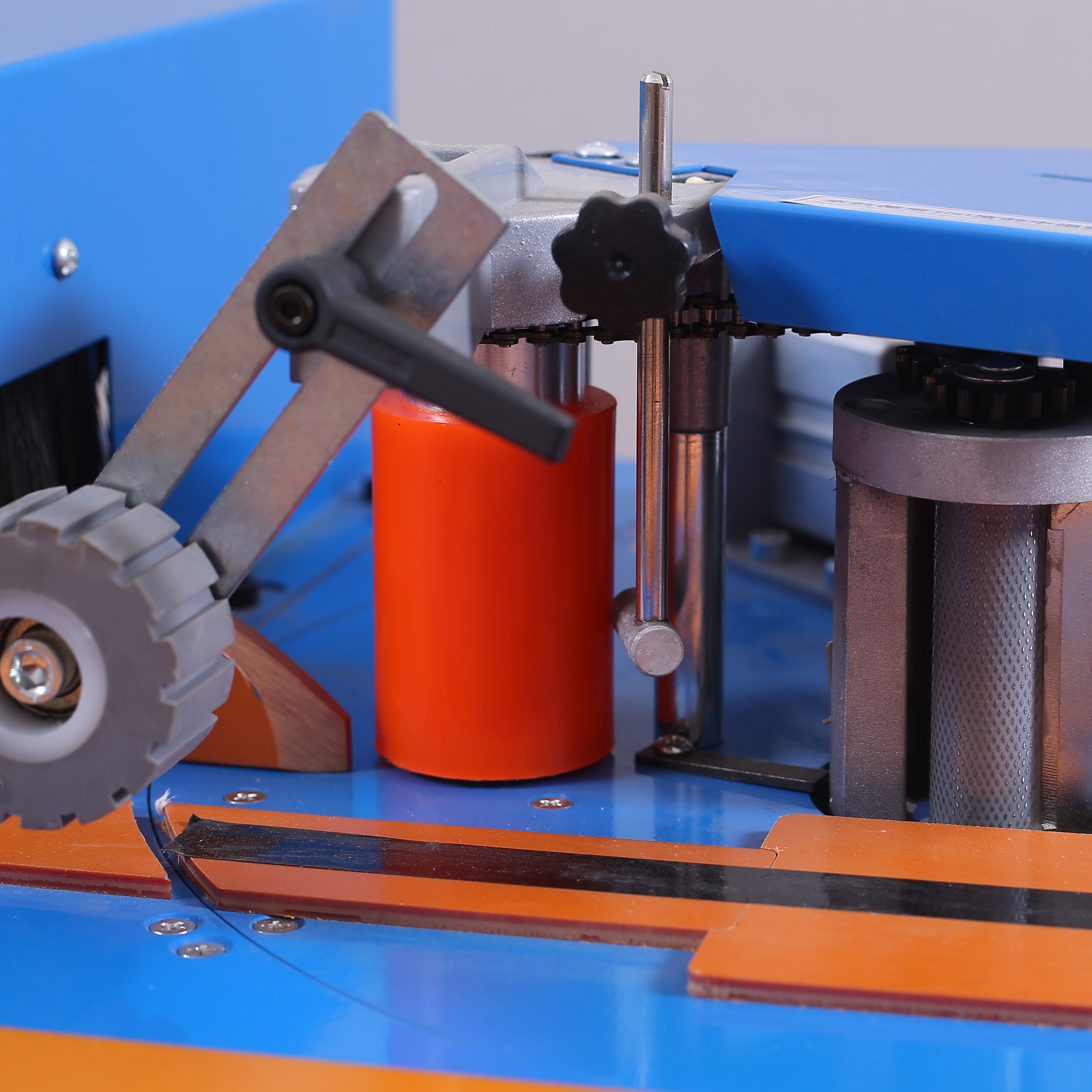 sandwich board Automatic Edge Banding Machine Adjustable Bevel Angle