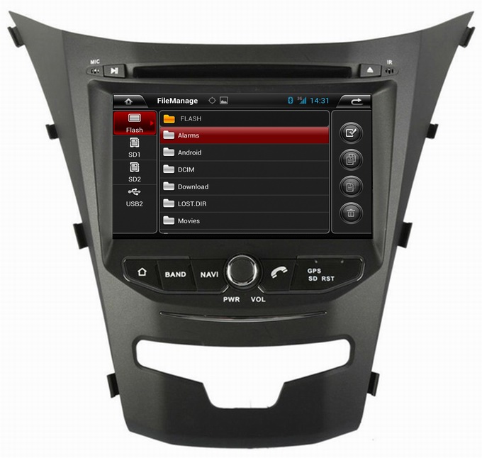 Ouchuangbo Android 4.2 Car DVD Radio Stereo System for Ssangyong Korando 2014 3G Wifi USB GPS OCB-8067C