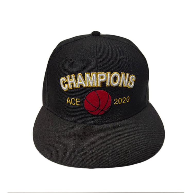 Ace 6 Panel Flat Brim Custom Embroidery Logo Caps Sanpback Cap Unisex Hats Bsci