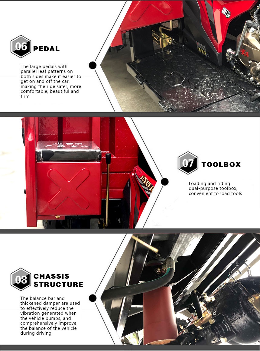 Motorized 200CC Water Cooled Tricycle for Fuel Oil and Gasoline Delivery in Manufacture