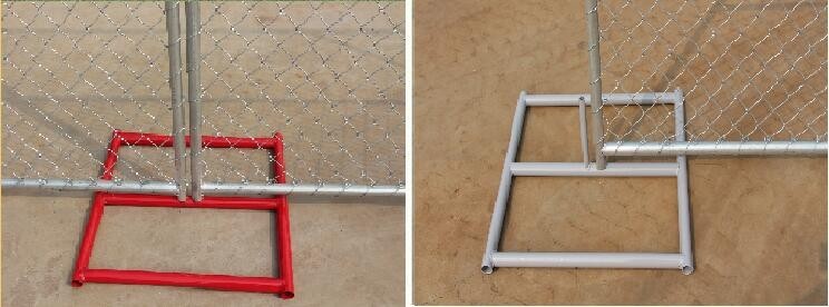 ​1⅝”(42mm) overall tubing x 16 ga 6ft x 12ft temporary chain link construction fence panels mesh 2½”x2½” (63mmx63mm)x12