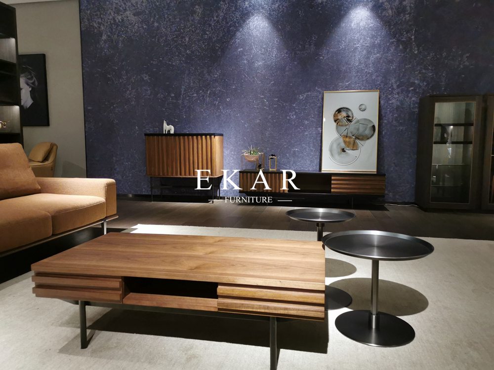 MDF Modern Style Fancy Stainless Steel Frame Italian Coffee Table