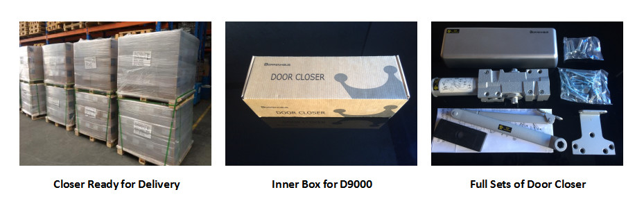180 Degree Automatic Fire Door Closers Cast Steel Body Weight Suitable 20 - 150kg