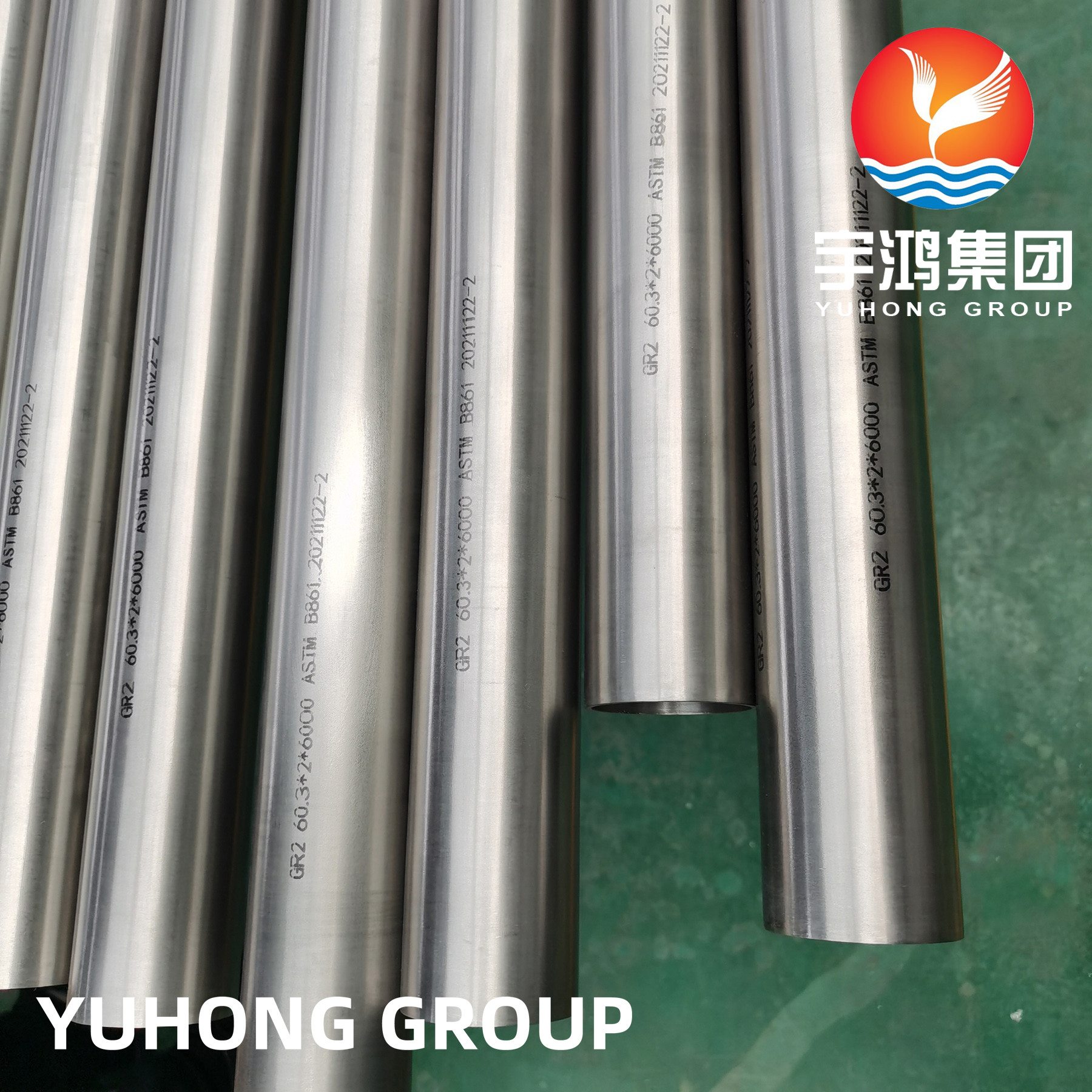 ASTM B861 Grade 2 / UNS R50400 / 3.7034 Titanium And Titanium Alloy Seamless Pipe