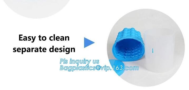 Kitchen Tools Revolutionary Space Saving Beer Wine BPA free Silicone And PP Ice Cube Maker Genie,Party Drink Tub Chillin
