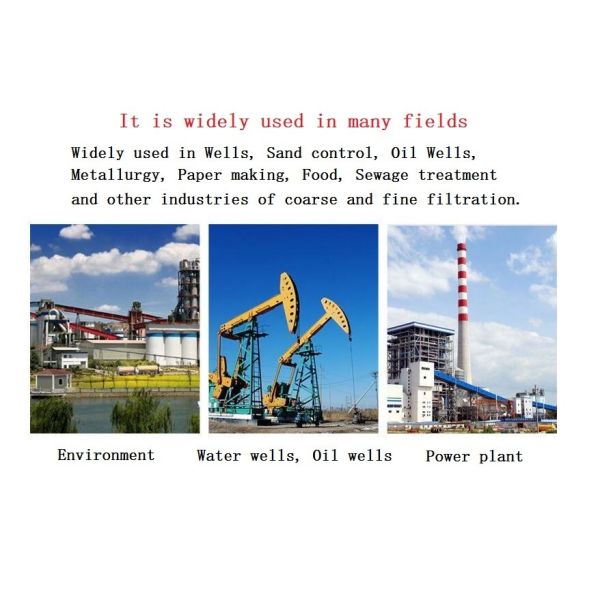 6-5/8" Low Carbon Galvanized Wedge Wire Screen Filter For Sand Control