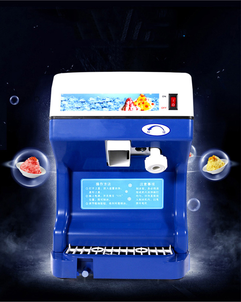 Electric Ice Crusher Machine Ice Crushers Shavers with Stainless Steel 304 Blades