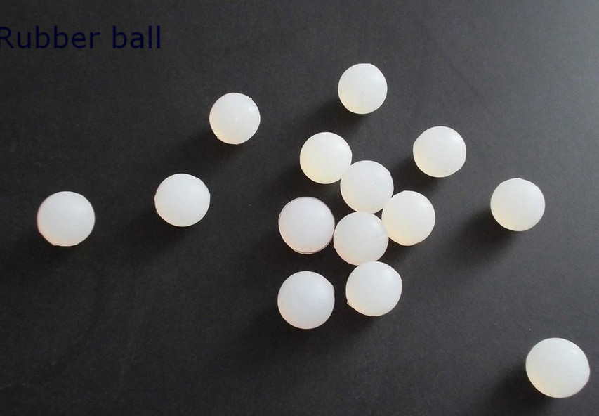 Colourful Flow Control Solid Rubber Ball Excellent Oil Resistance 3 / 32 Inch
