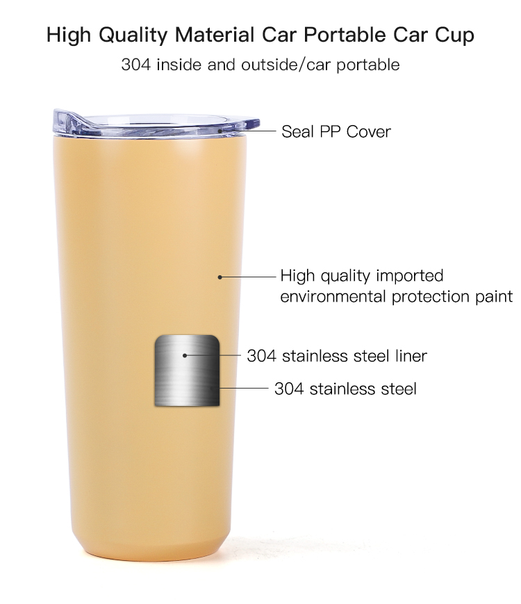Double Wall Stainless Steel Vacuum Tumbler Customized Color