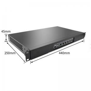 China 1U Rackmount Firewall PC Quad Cores N5105 6 I225 2500M NIC Soft Router Support PFsense on sale