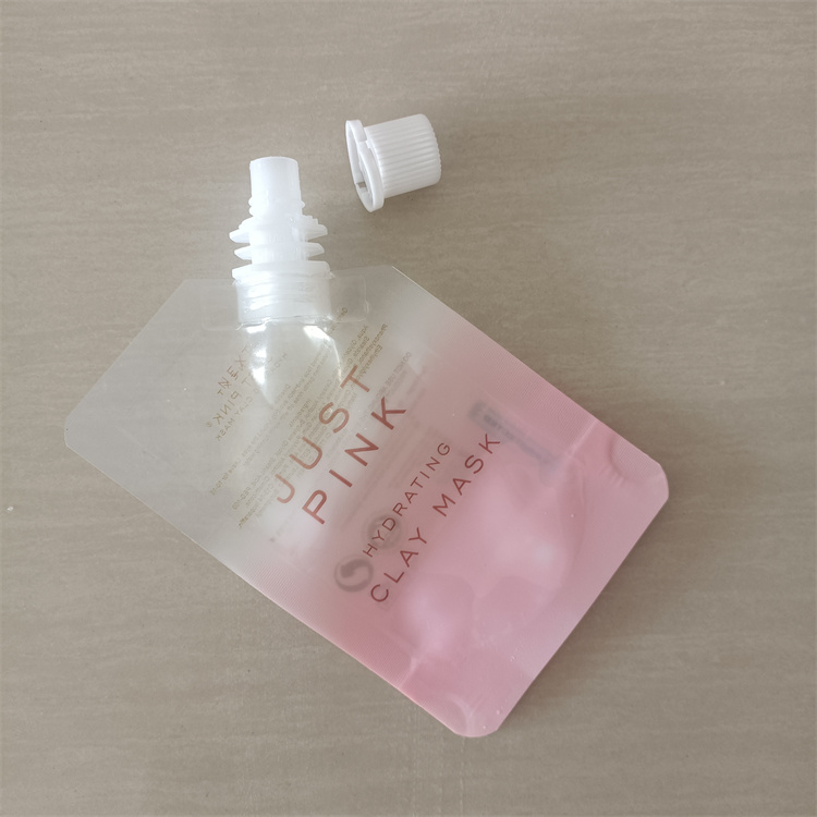 Round Lid Biodegradable Spout Pouch Cosmetic Packaging with Personalized Branding