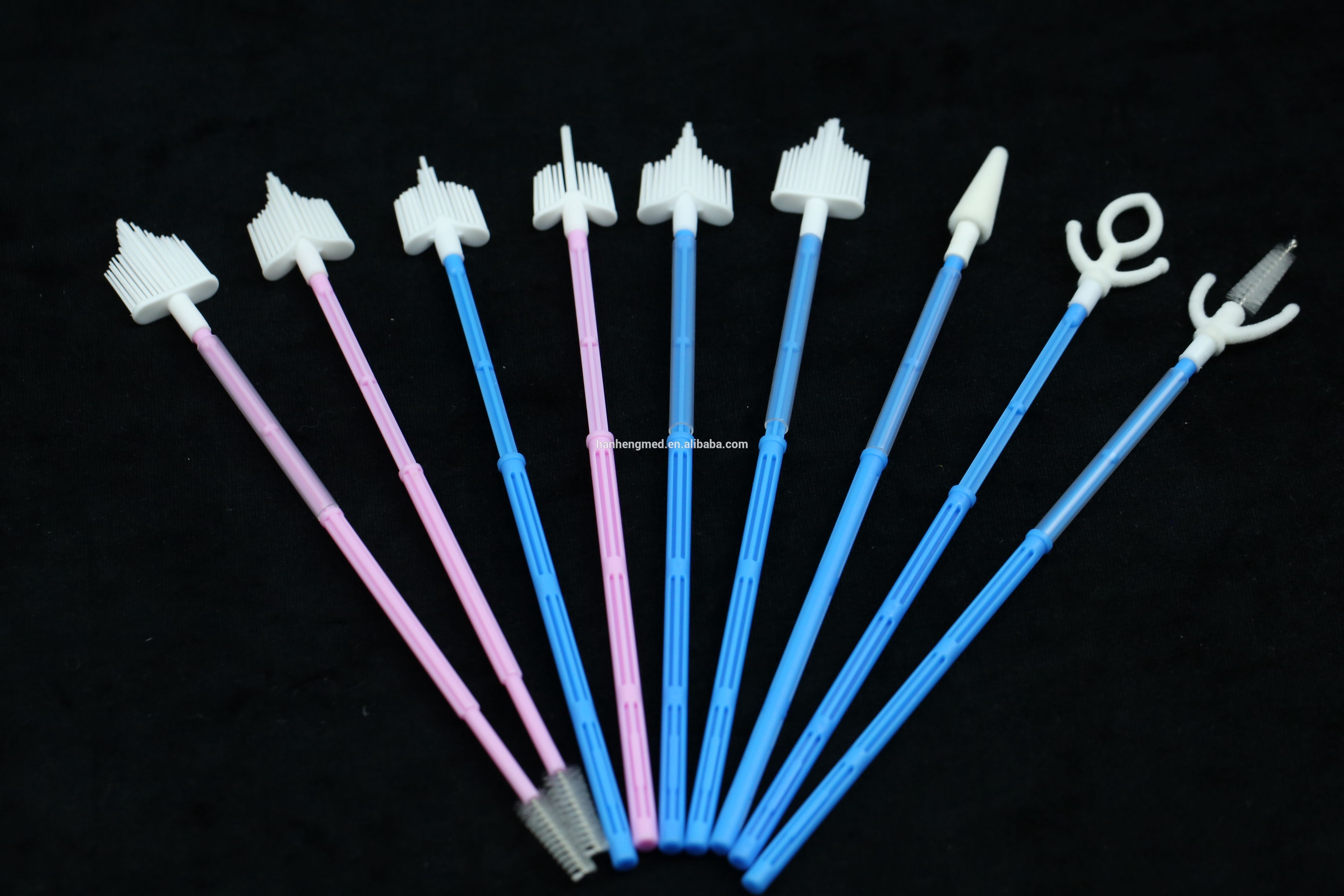 Broom Head Cervical Sampler , HPV Testing Cervical Cytology Brush