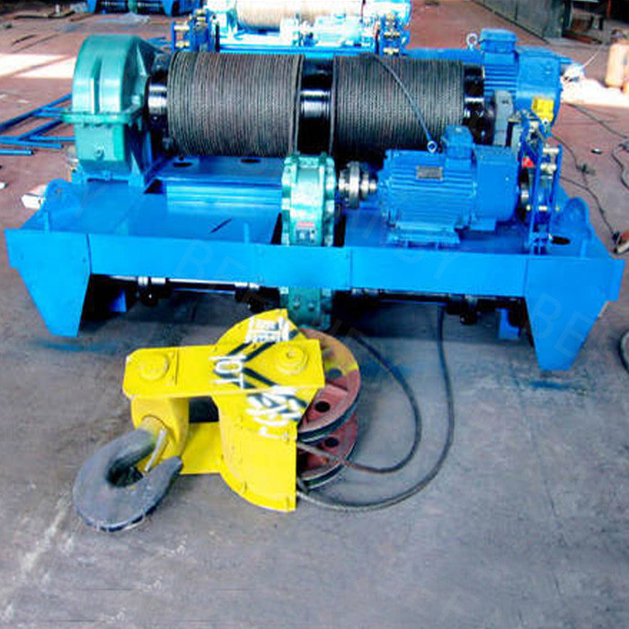 JM model 10ton steel cable winch wireless remote control for harbon