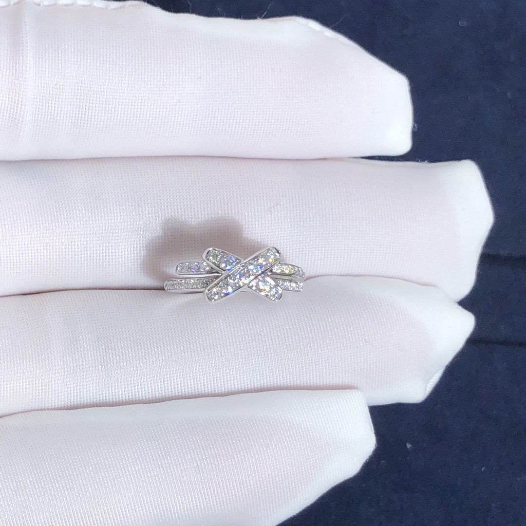Chau Met Fashion Hot Selling Diamond Rings 18k Gold Ring Jeux De Liens Ring Natural Diamonds Real 18k Gold