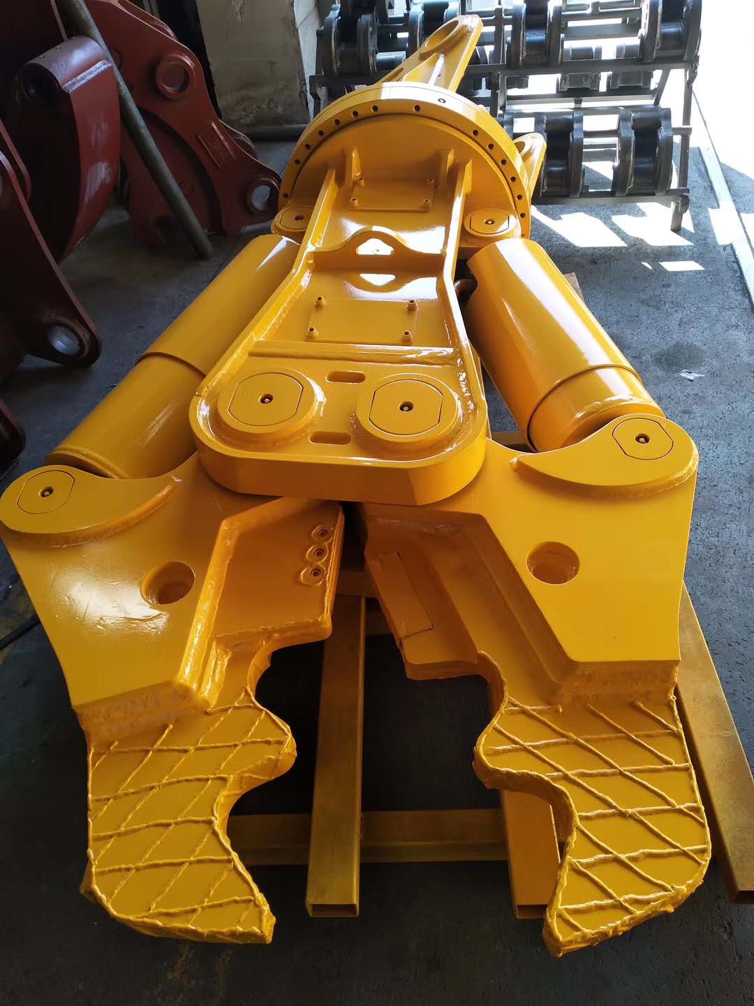 Double Cylinder Metal Excavator Scrap Shear Concrete Scrap Building Demolition