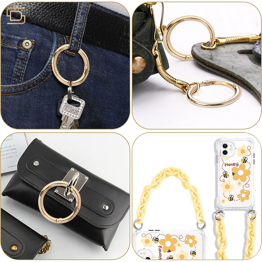 Heavy Duty Metal O Rings Keychain Webbing Belts Hardware Accessories