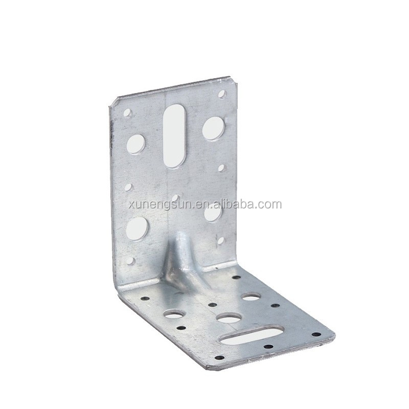 Hardware Timber Connectors Galvanized Steel Corner Brackets Weighing 36.4g