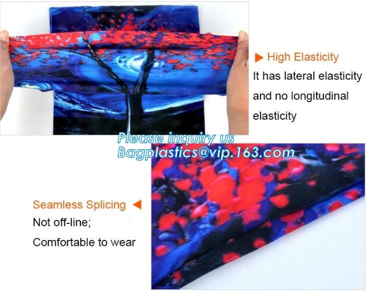 multi choice women head scarf printed colorful face mask custom logo/size bandana,Sport Strapping Seamless Custom Gaiter Whi