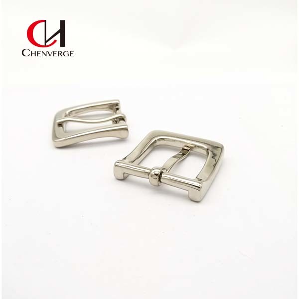 Antirust Nickel Square Silver Belt Buckle , Zinc Alloy Belt Buckle Pin Replacement