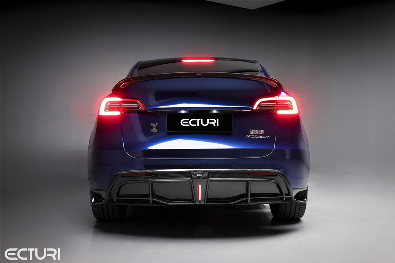 Auto Parts Carbon Fiber Body Kit for Tesla MODEL Y MODEL Y Upgraded Ecturi Style Front Shovel Diffuser Spoiler Body Kit