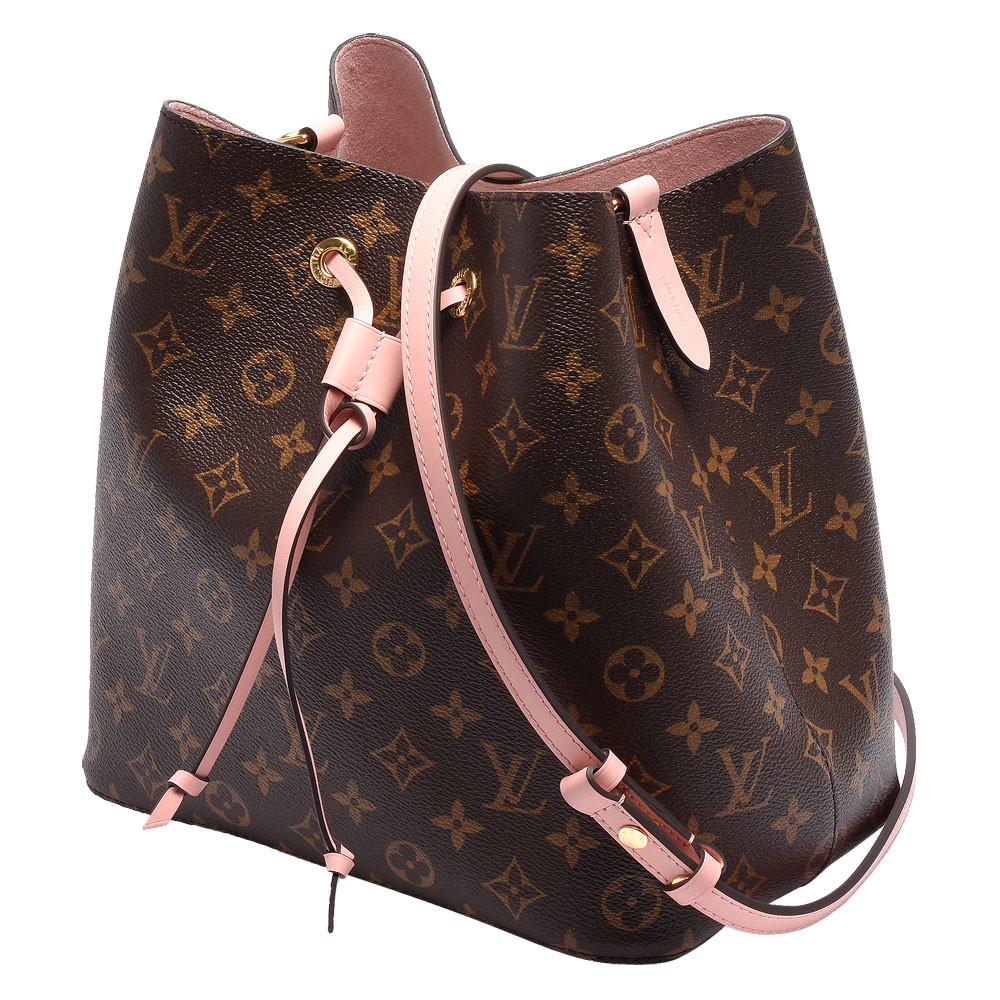 Leather Trim Louis Vuitton NéOnoé Mm Black Monogram Bag