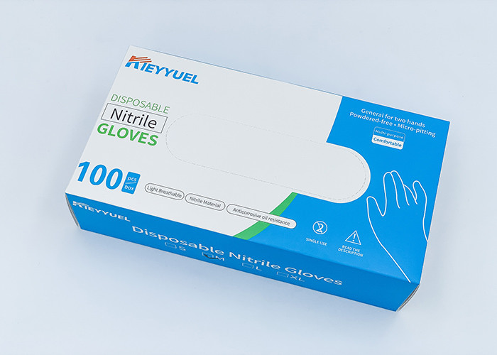 Hospital Medical Nitrile Disposable Powder Free Glove Safety Gloves