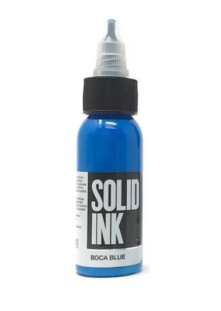 Solid Blue Vibrant Tattoo Ink cruelty free 30ml 60ml 120ml 260ml