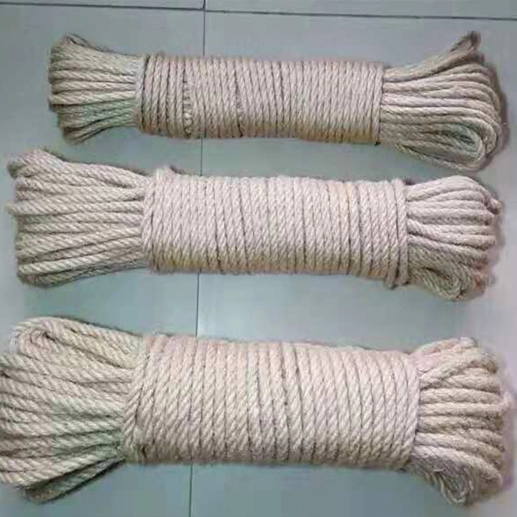 Nature Cotton 3 Strands 4mm Colour Cotton Rope for Customized Requirements