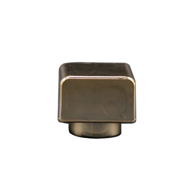 Perfume Spray Zamac Rectangle Shape Zinc Alloy Cap For Perfume Bottles