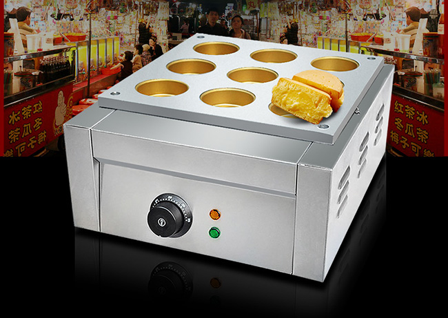 Solid Electric 9 Hole Red Bean Cake Making Machine 470*350*190mm