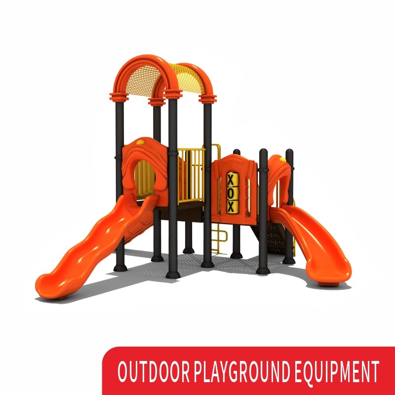 Amusement Equipment Plastic Slide Outdoor Playground Custom Swing Set Kids