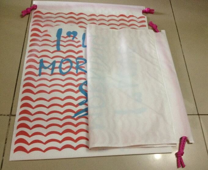 Biodegradable 22" X 28" Nylon Laundry Bags Two Shoulder Straps For Easy Backpack Carrying With bagplastics bagease packa