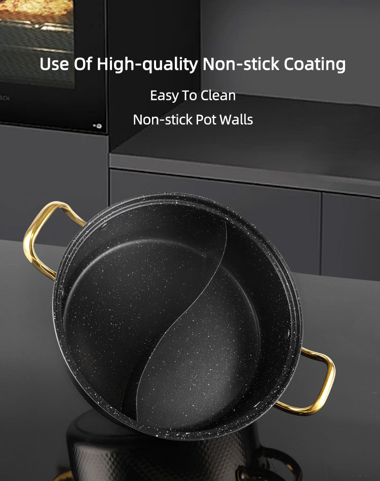 New Arrival Soup & Stock Pot Induction Cookware Kitchen Pots 304 Stainless Steel Hot Pot With Divider
