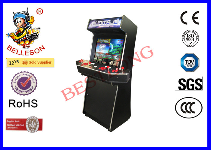 Double Coin Slots Amusement Arcade Machines 177CM Height With 4 Players Control Panel