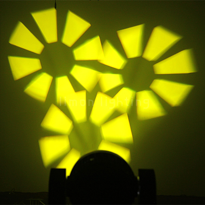 High Brightness 3 facet prism Motorized Focus 150w LED Moving Head Spot
