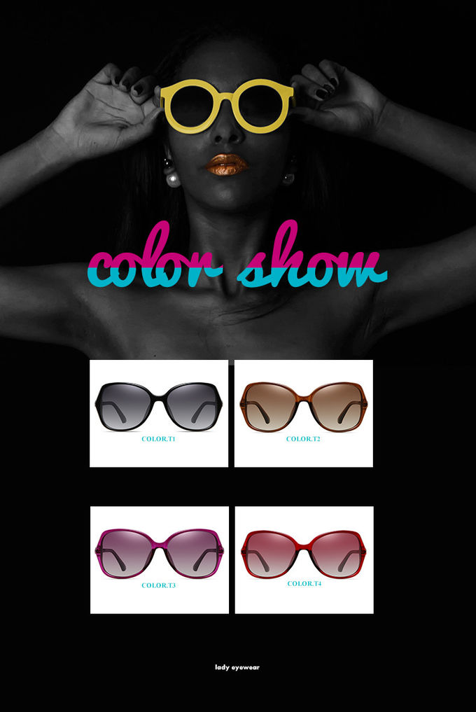 TAC Anti UV Elegant Small Face Custom Polarized Sunglasses