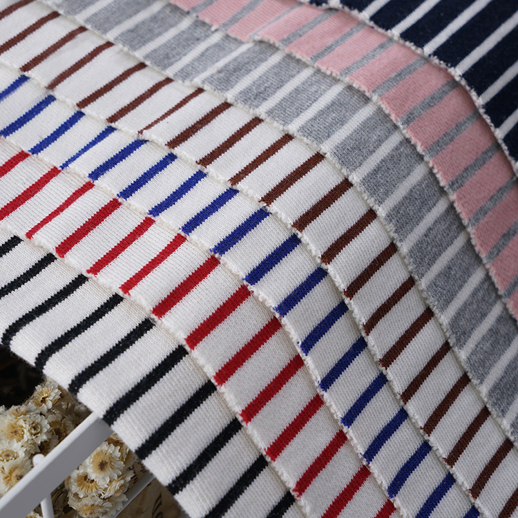 Stylish And Comfortable And Generous And Casual Striped Cotton Fabric For Hoodie