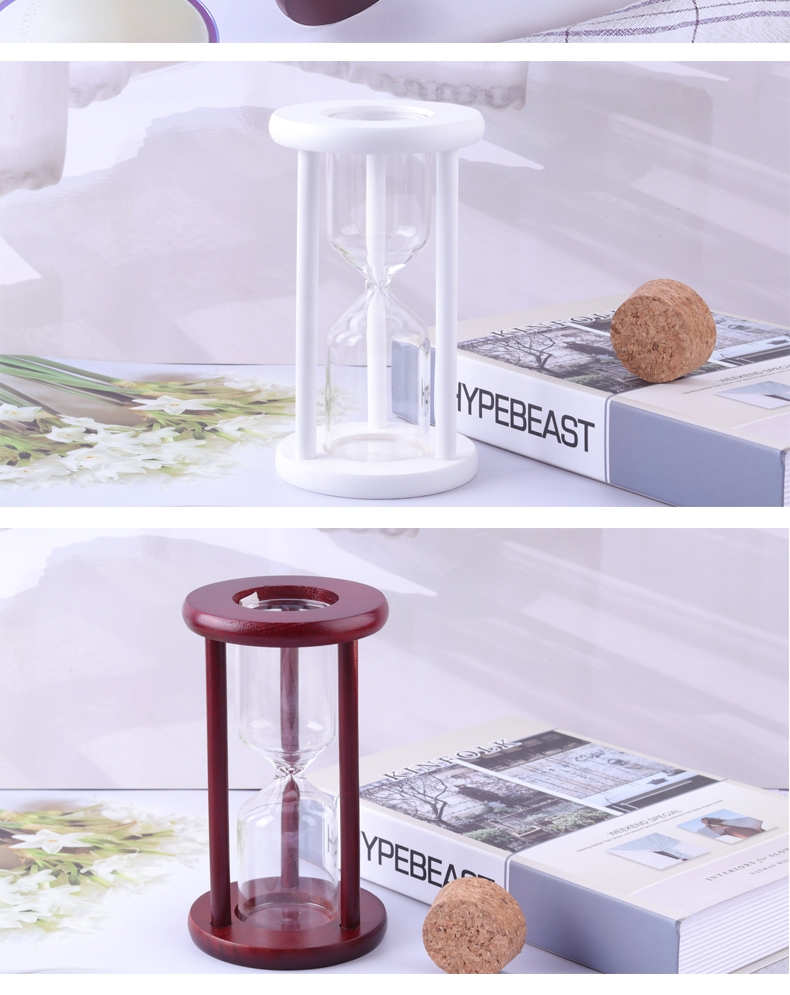 DIY Empty Sand Timer Hourglass Customized Logo Contemporary Design