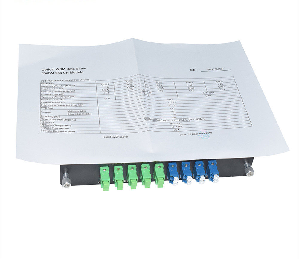 LGX Cassette Module Wavelength Division Multiplexer For Passive DWDM Network System