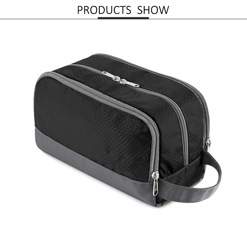 Water Resistant Mens Nylon Travel Toiletry Organizer