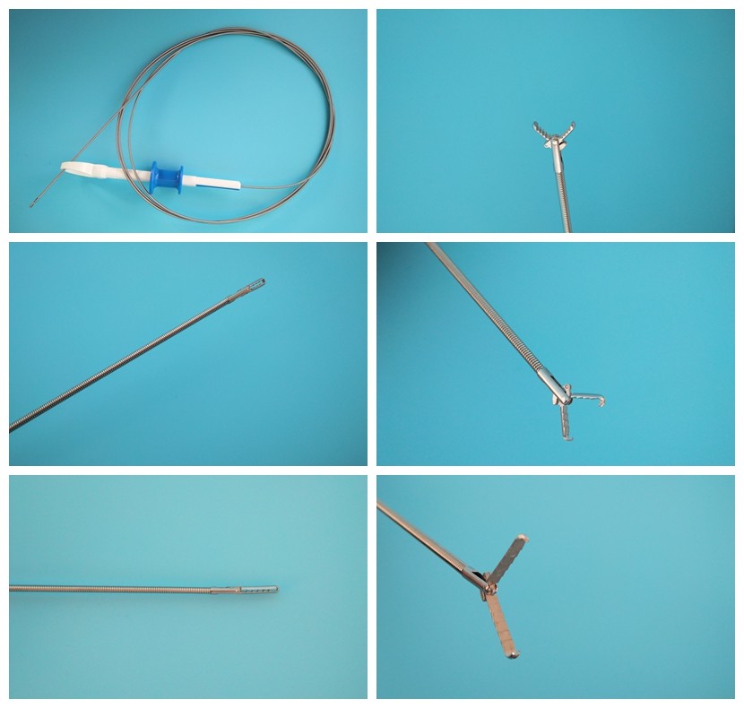 Flexible endoscopic Foreign Body Grasping Forceps with alligator jaw for gastroenterological endoscope