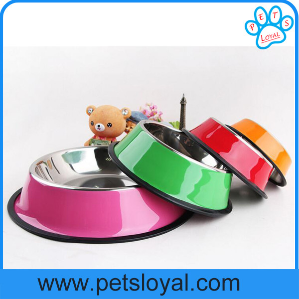 Wholesale low price metal dog bowls stainless steel pet Dog bowl China Factory