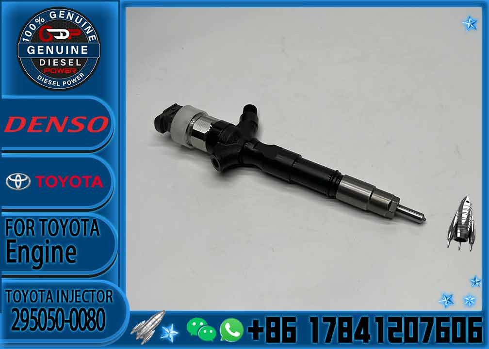 1KD-FTV 295050-0080 Nozzles Common Rail Fuel Injector 295050-0083 295050-0084 295050-0085 295050-0086 for Toyota Dyna 3.