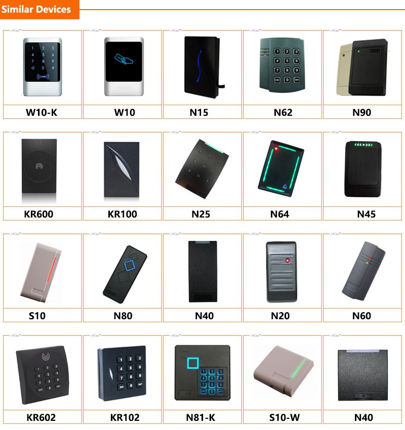 Good Quality IP65 Waterproof WG26/WG34 RS485 Smart RFID Card Door Access Control Card Reader 