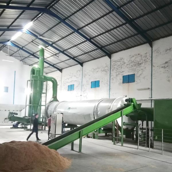 Straw Sawdust Rotating Drum Dryer