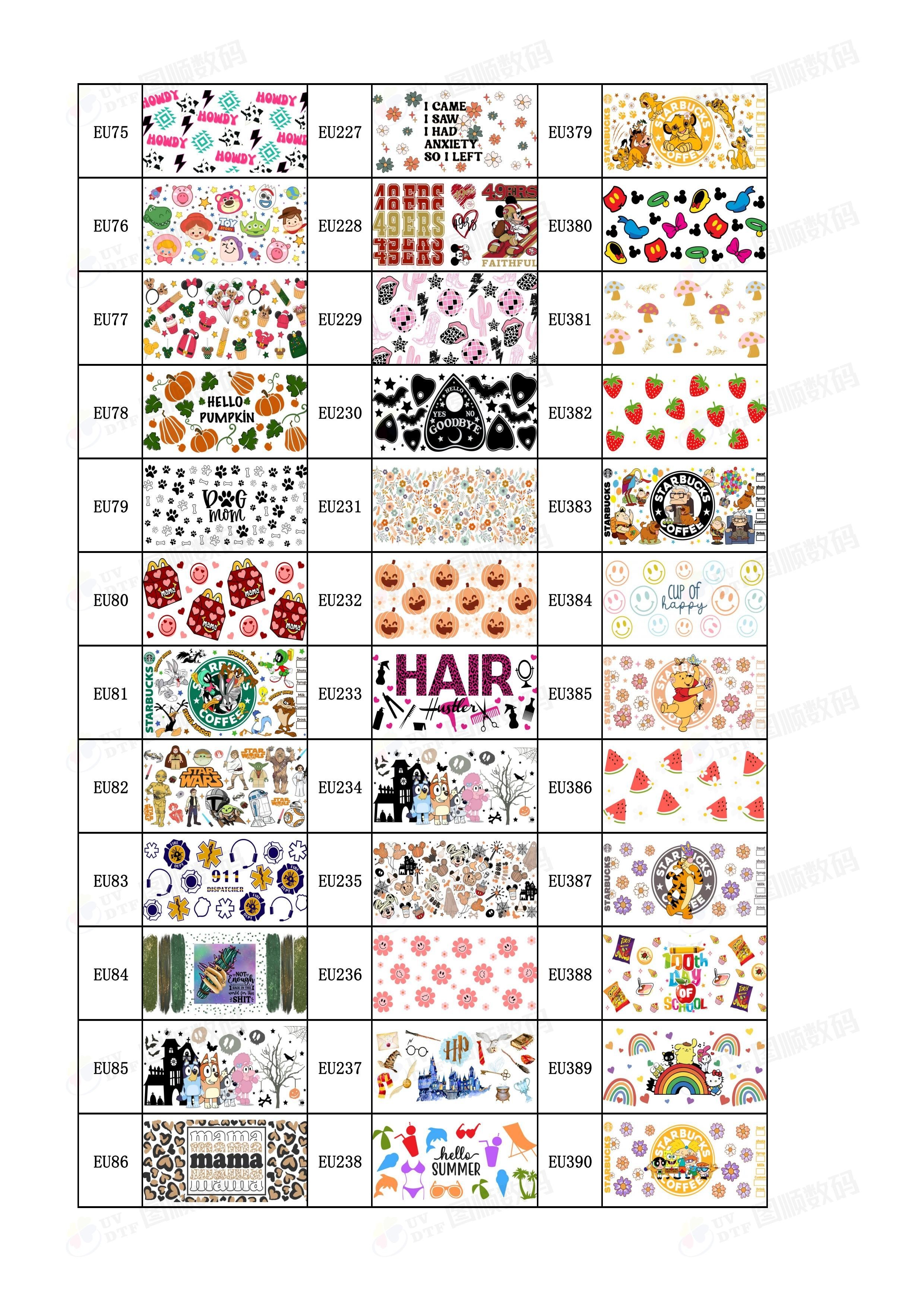 UV Resistant 3D UV Transfer Labels Sticker UV DTF 9.3*4.1 Inches