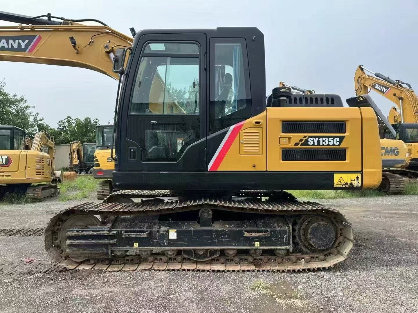 13ton Middle Duty Used Sany Backhoe Excavators Sy135 Crawler Machinery